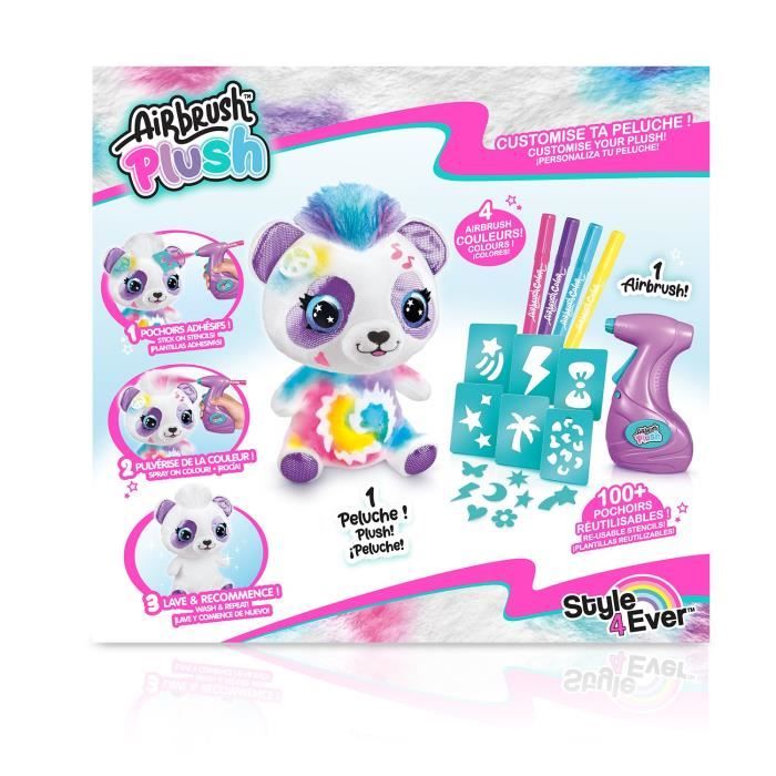 Peluche Airbrush Panda à personnaliser - Peluche spray art avec feutres et  pochoirs - OFG 257 - Canal Toys - Cdiscount Jeux - Jouets