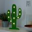 Lampe Cactus En Bois Avec 10 Lumieres Led Lampe A Poser