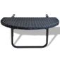 Magnifique Vidaxl Table De Balcon En Rotin Synthetique Noir