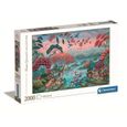 Puzzle - Clementoni - The Peaceful Jungle - 2000 pièces - Animaux - Multicolore-0