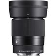 Objectif SIGMA 30mm F1.4 DC DN Contemporary pour Canon EF-M - Ouverture F/1.4 - Poids 270g-0