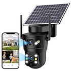 QVIIDBVB Caméra Surveillance WiFi Extérieure sans Fil, 2.4GHz WiFi Camera avec Panneau Solaire, 2K Vision Nocturne Couleur, PIR Sirène, Noir
