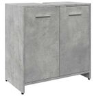 VIDAXL Black Friday"Meuble dessous rangement - Classqiue Cabinet/ Armoire lavabo - de salle de bain Gris béton - 60x33x60cm FR01_34499