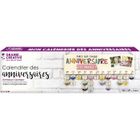 GRAINE CREATIVE ON A TOUS DU TALENT Calendrier perpétuel anniversaire en bois à décorer - 42 x 12 cm