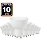 EUROPALAMP 10 Ampoules GU10 5W eq. 40W Blanc Froid 6000K Haute Luminosité