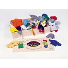 Garde robe pour souris à habiller - TOYS PURE - Mixte - 3 ans - Deux souris en bois et 8 tenues