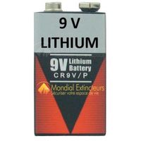 Pile 9V lithium - Détecteurs de fumée standards