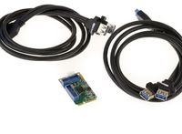 Carte mPCIe Mini PCI EXPRESS (MiniPCIE) 4 ports USB 3.0 (USB3 5G) avec Chipset NEC - Avec Cordons fournis