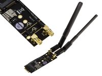 Adaptateur Extender M2 Bkey + SIM vers M.2 B Key pour carte module 3G 4G 5G, avec 2 antennes