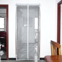 120 * 210cm Magnétique rideau anti moustiques moustiquaire de porte blanc