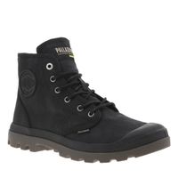 Boots - PAMPA HI WAX - Noir - Textile - Plat - Lacets ronds kakis