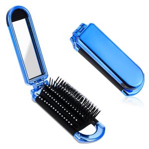 Lot De 4 Peignes Pliants FIBOUND - Dents Fines, Plastique, Ultra Portables Pour Sac à Main Ou Voyage