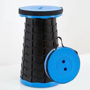 Tabouret Pliable Télescopique PLOGGING - Portable, Hauteur Réglable 6-45 Cm, Charge 200 Kg, Idéal Camping, Pêche, Randonnée, Jardin
