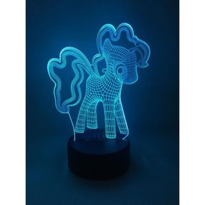 VEILLEUSE Lampe LED 3D Little Poney