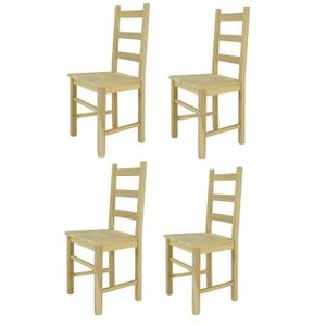CHAISE Tommychairs - Set 4 chaises cuisine RUSTICA, robus