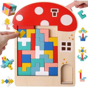 PUZZLE Puzzle En Bois Tetris Tangram Pour Enfants, Puzzle