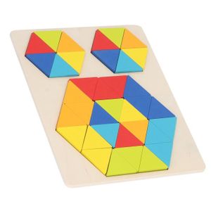 PUZZLE Drfeify Puzzles hexagonaux en bois Puzzle Tangram 