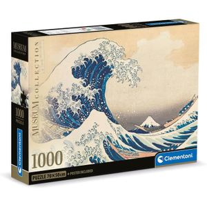 PUZZLE Museum Collection Hokusai, The Wave-1000 Pièces-Pu