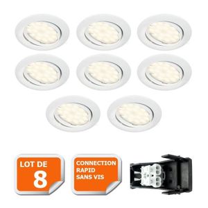 SPOTS - LIGNE DE SPOTS Spot LED encastrable orientable blanc - LAMPESECOE