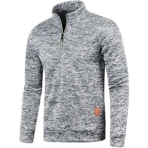 Pull col zippé - coudières pétrole - BEST MOUNTAIN - Outlet Homme