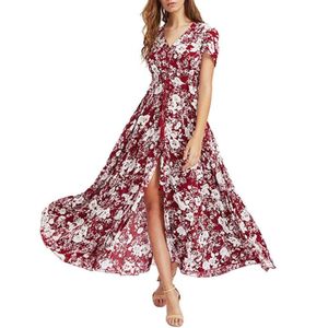 maxi robe fleurie