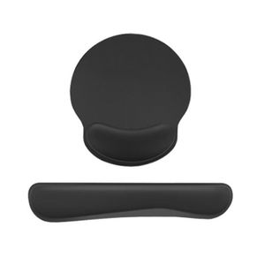 Tapis de souris/repose-poignet ergo mouss' Aluminium - support ergonomique  - Noir
