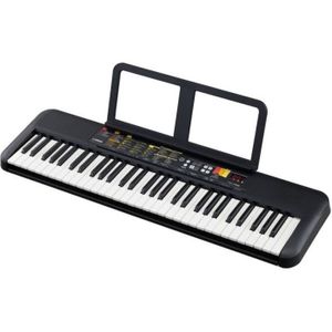 Piano Électrique 61 Touches avec Microphone Support Tabouret et Écran LCD  84,5x32,5x10CM pour Enfants Débutants Adultes