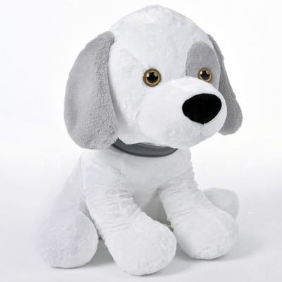 Peluche Chien DEUBA 58cm Blanc Jouet Enfant Cadeau Doux