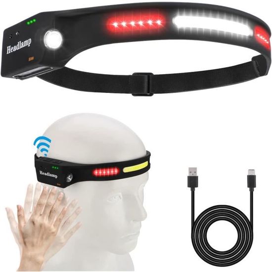 Lampe Frontale LED Ultra puissante - Lampe LED utilisable pour