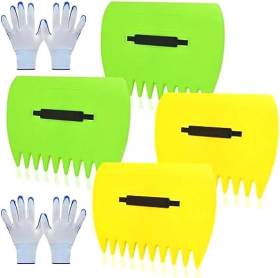 Lot De 2 Pelles Ramasse Feuilles à Mains Anthracite