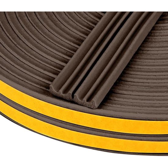 Joint D’étanchéité Acoustique Pour Porte Et Fenêtre – 20 Pieds, Marron, Marque Uxcell