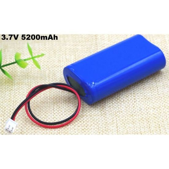 Batterie Lithium 3.7V 1200mAh RC - Prise SM Noire, Haute Performance Pour Voitures Tout-Terrain Et Crawlers