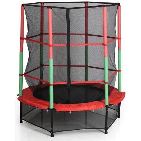 avec Filet de sécurité Trampoline Cadre en Acier diamètre 152 cm Trampoline Exterieur enfan Plus Robuste Hauteur 160 cm
