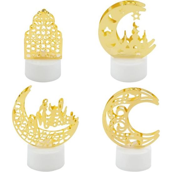 Yizhet Guirlande Lumineuse Ramadan, LED Étoile Lune Batterie Pour