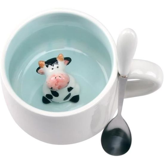 Grande Tasse à Café Drôle 483ml 'Vache TOC' - Cadeau Humoristique Sur Le Trouble Obsessionnel