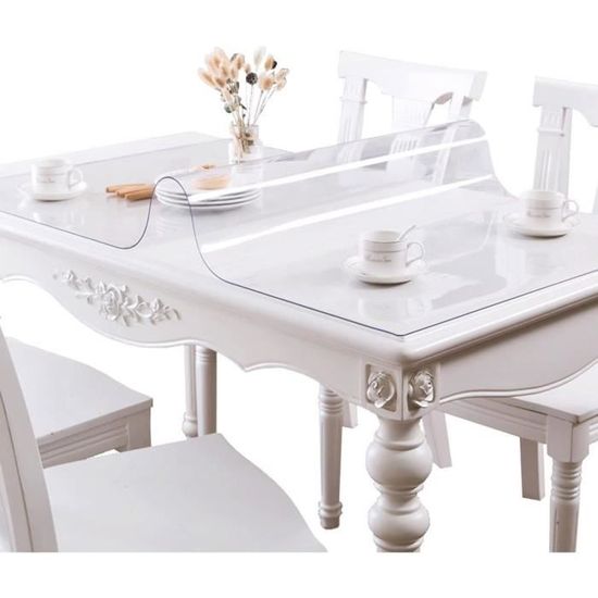 Nappe Ronde En PVC Transparent - Antidérapante Et Imperméable - 30 A258
