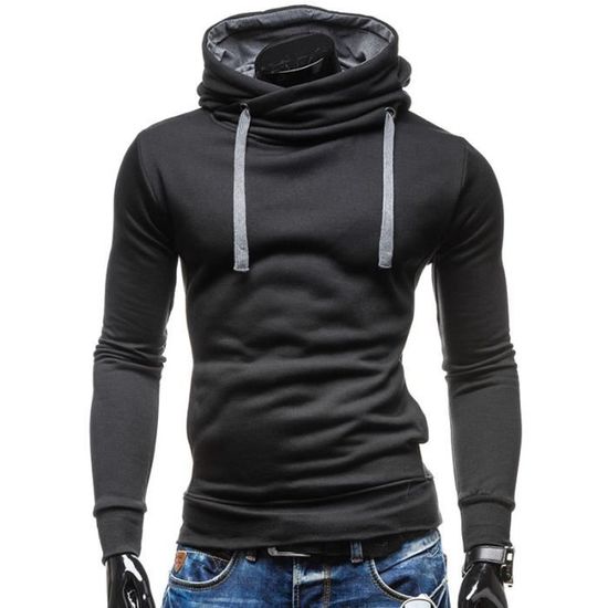 Sweat noir uni homme deals