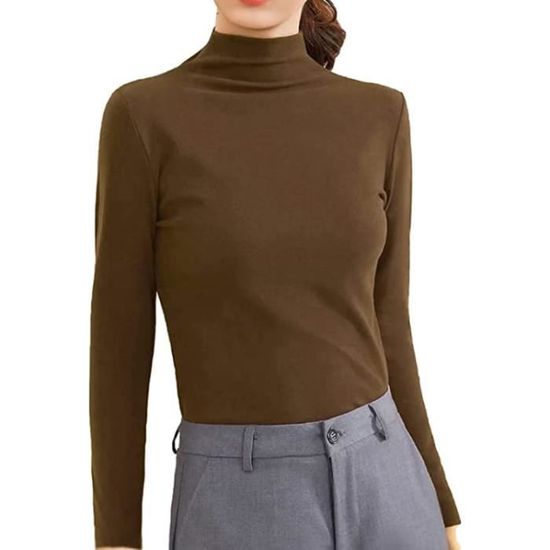 Pull Col Roulé Heattech Uniqlo Femme Vetement Thermique Enfant