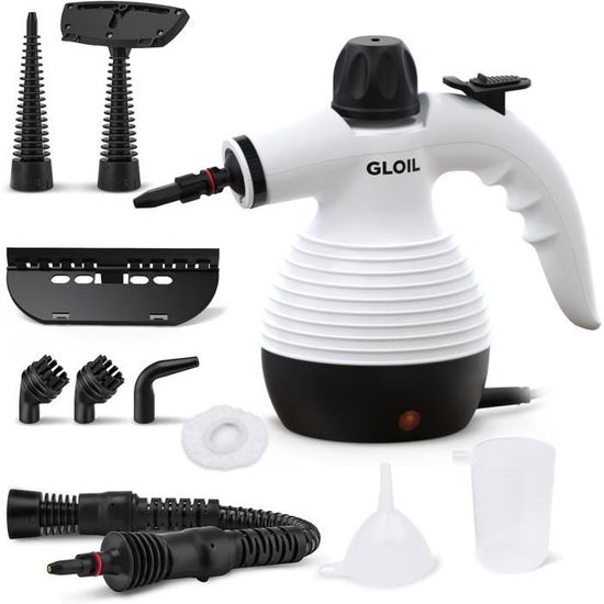 Nettoyeur Vapeur Manuel KLONA - 10 Accessoires Pour Tout Nettoyer SANS Produits Chimiques