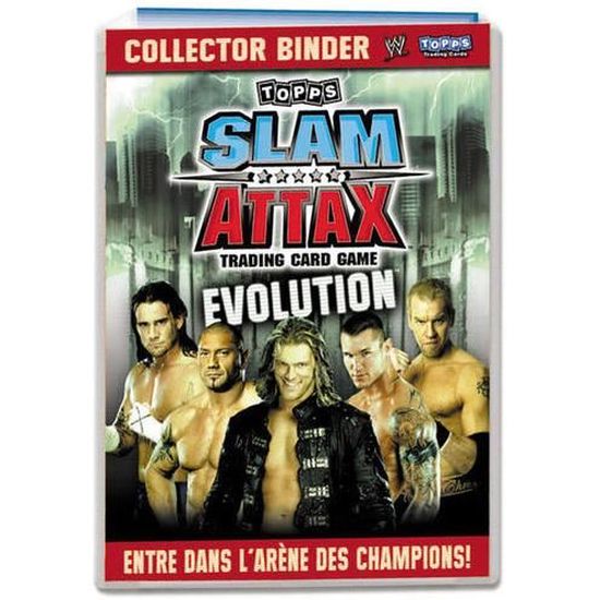 Wwe Catch Topps Slam Attax Trading Card Game Evolution 25 Cartes Classeur Guide Et Tapis De Jeu Cdiscount Jeux Jouets