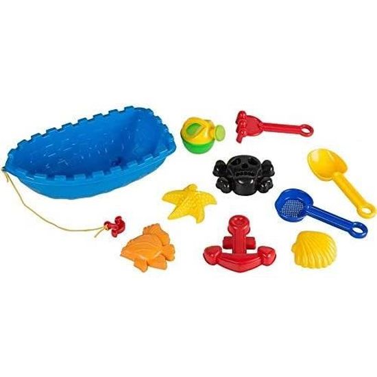 Lot De 7 Jouets De Plage Avec Moules À Sable, Jeu De Sable, Jeu De