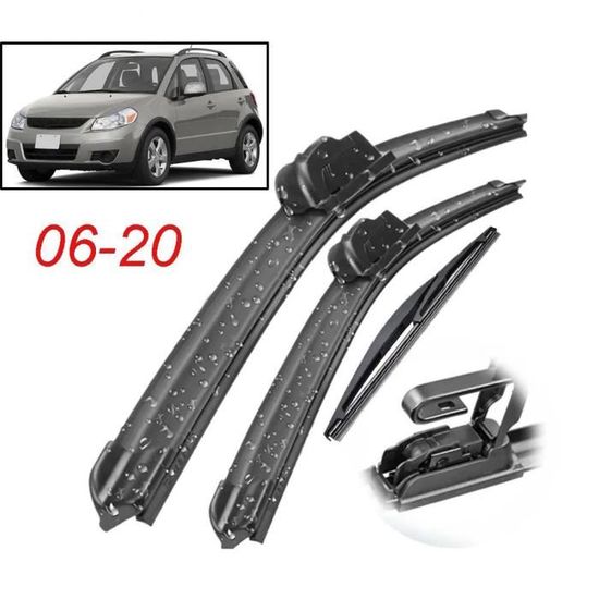 Balais D'essuie-glace Avant Pour Mitsubishi Colt VI (2004-2013) - Marque Mossa - Noir, Neuf