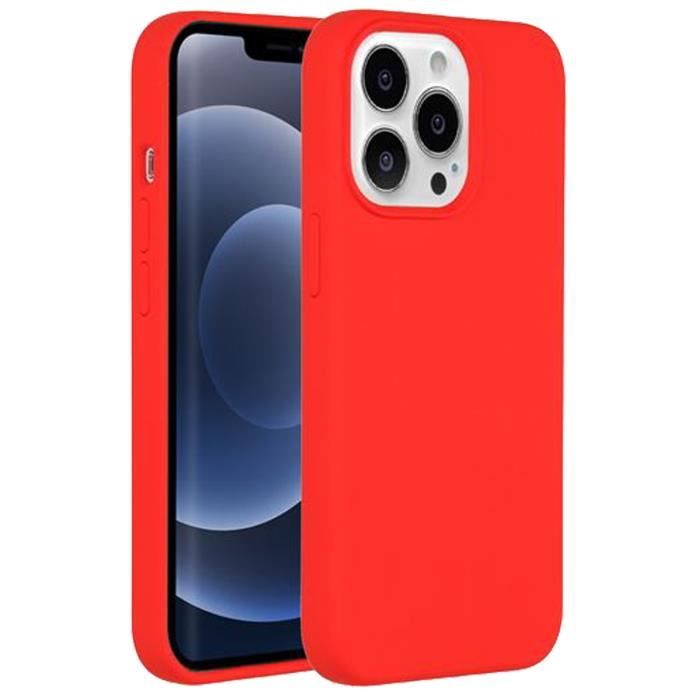 Coque Rouge pour Iphone 13 Pro Max Housse Silicone TPU Mince Souple ...