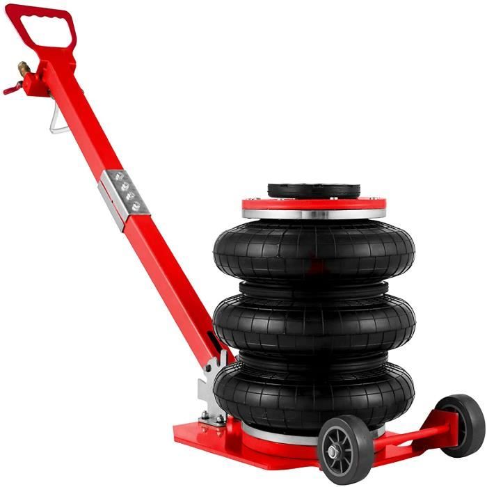 VEVOR Cric Pneumatique 3 tonnes, Cric de Levage Pneumatique Coussins Triples, Cric Pneumatique Gonflable Rouleur, Cric Gonflabl A140