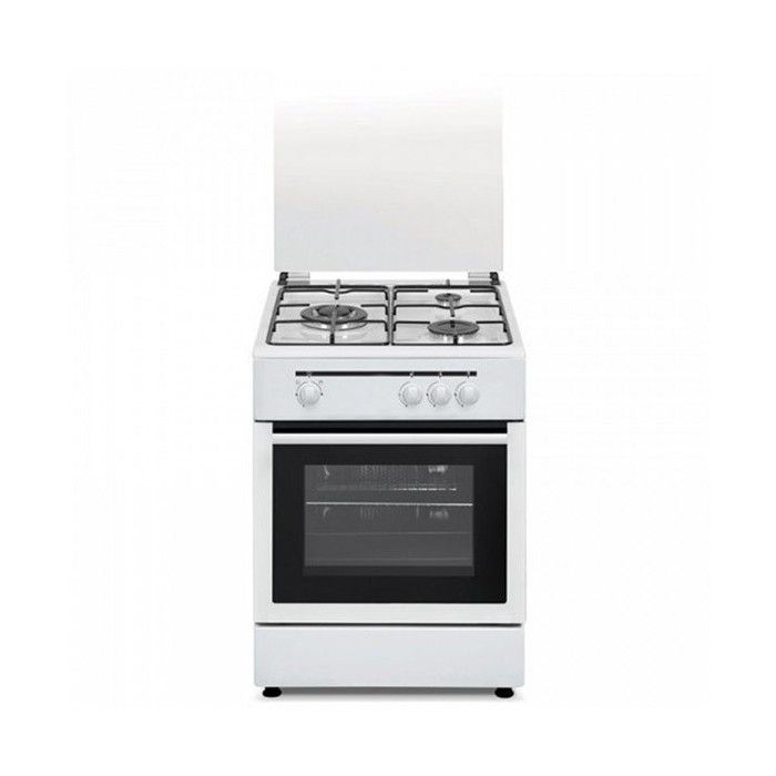 Cuisinière à Gaz Vitrokitchen 222250 1800W 50 x 55 x 85 Blanc