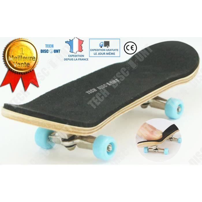 KIN TEC® Mini skateboard doigt tech deck star pro enfant bois noir pas cher finger jouet planche à roulettes cadeau anniversaires