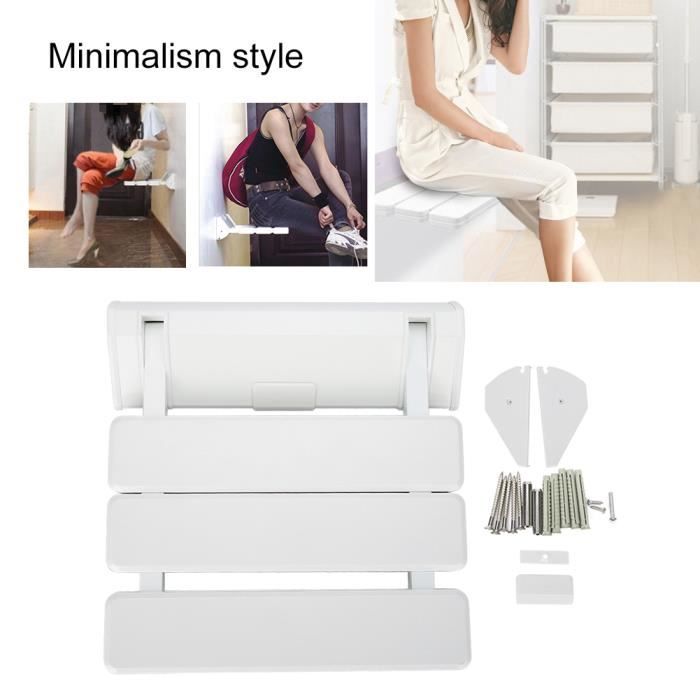 Pliante Chaise Douche Siège Murale Salle de Bain Aid Siège de Douche Siège Rabattable -SIER