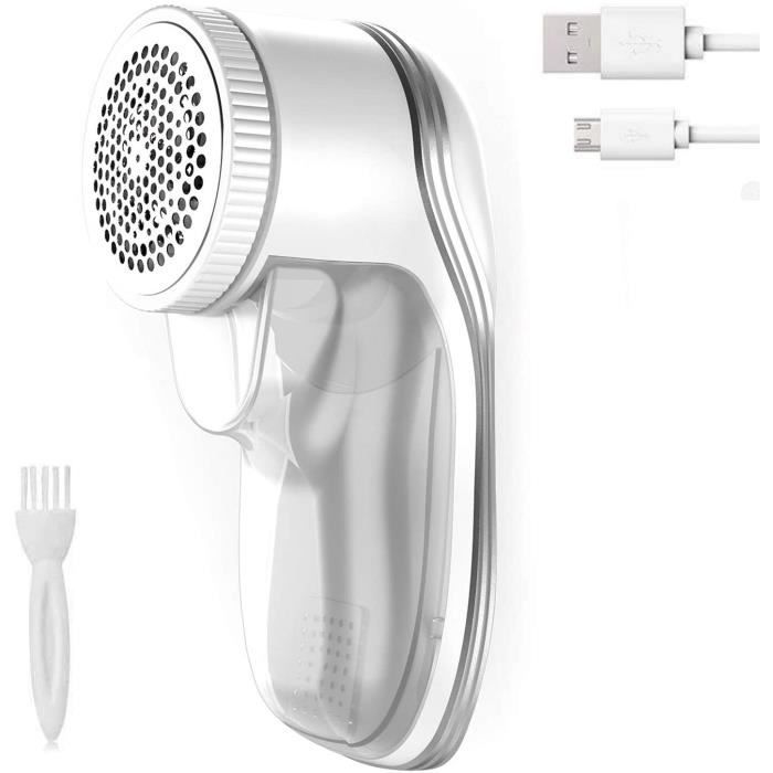 Rasoir Anti-Bouloche, Anti-Peluche Électrique, Tondeuse à Textile de USB Rechargeable Portable pour Vêtements de Chandails,Pulls Lai