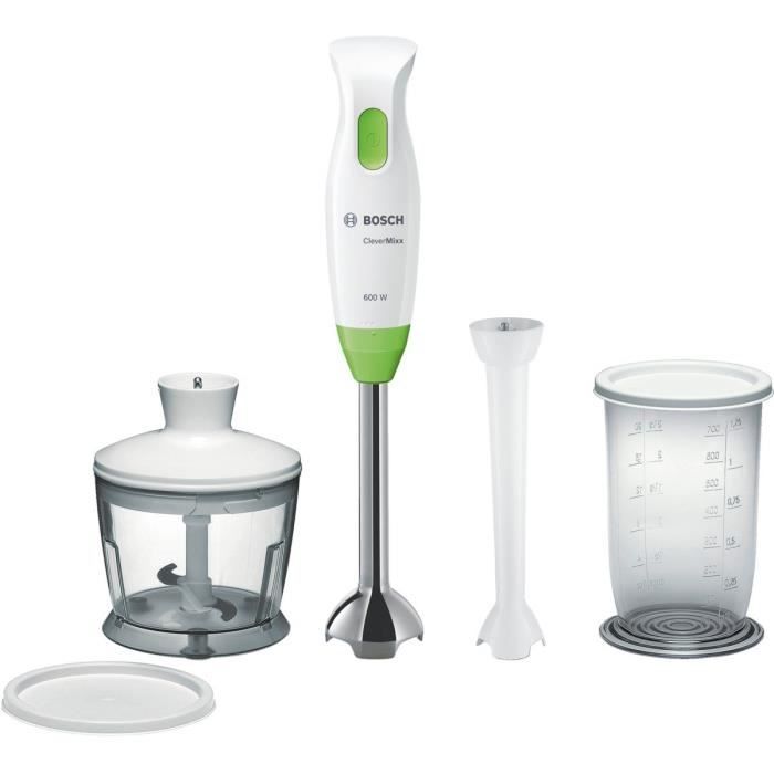 BOSCH MSM2623G Mixeur plongeant avec hachoir CleverMixx - Blanc