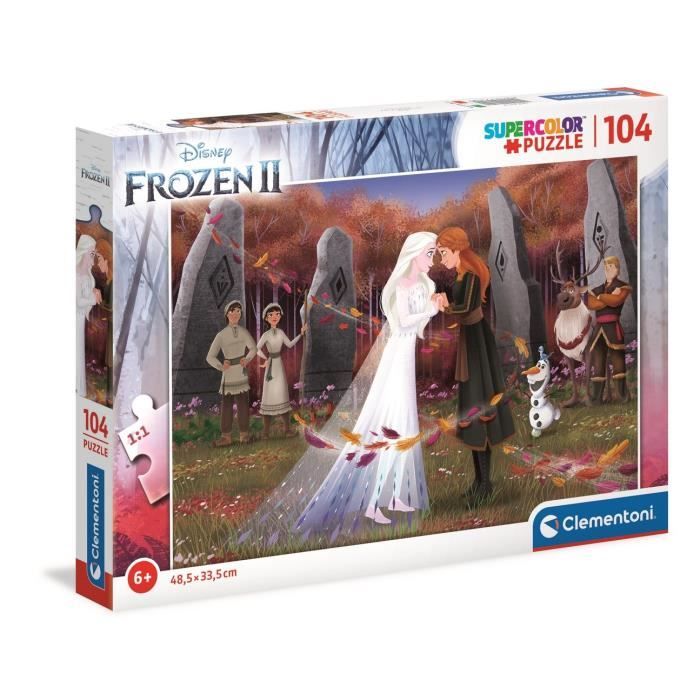 Clementoni - 25719 - SuperColor 104 pièces - La Reine des Neiges 2